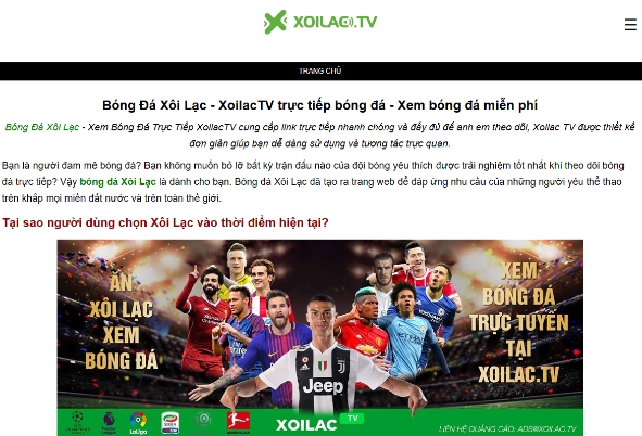 Xem bóng đá trực tiếp uy tín nhất trên Xoilac TV Xem bóng đá trực tiếp uy tín nhất trên Xoilac TV