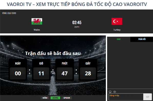 Xem bóng đá trực tuyến tại vaoroi TV Xem bóng đá trực tuyến tại vaoroi TV